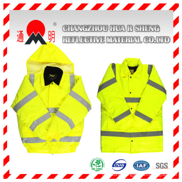 Red Reflective Vest with Reflective Strips (vest-1)